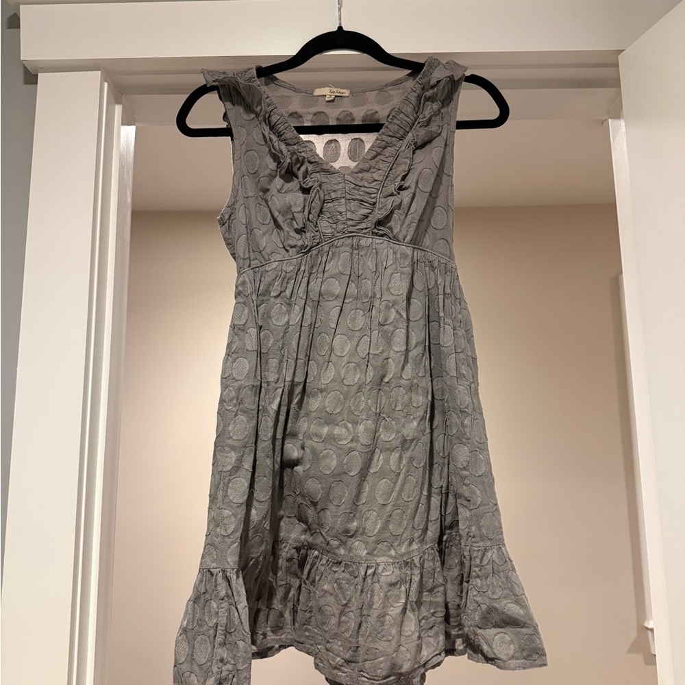 BeBop Tan Sleeveless Ruffled Sundress Casual